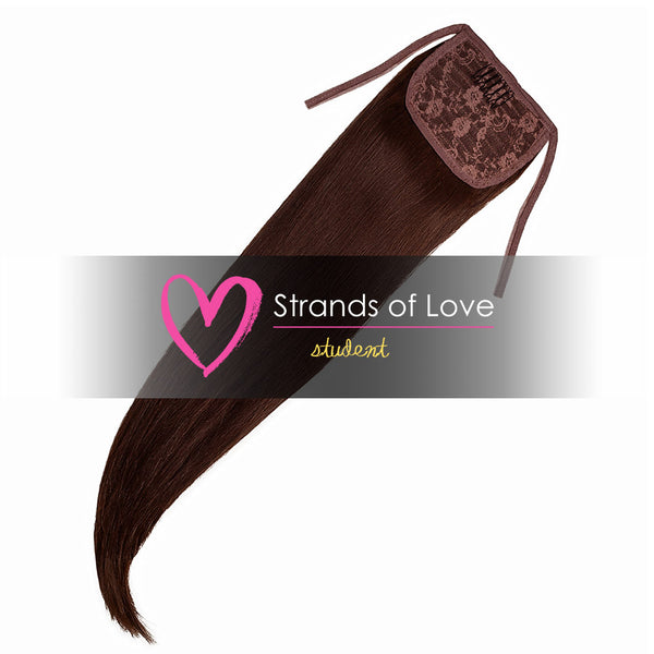 Strands of Love Student Ponytail Clip-In Chocolate Brown #2
