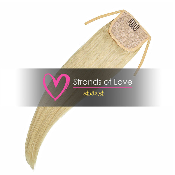 Strands of Love Student Ponytail Clip-In Golden Summer Blonde #60