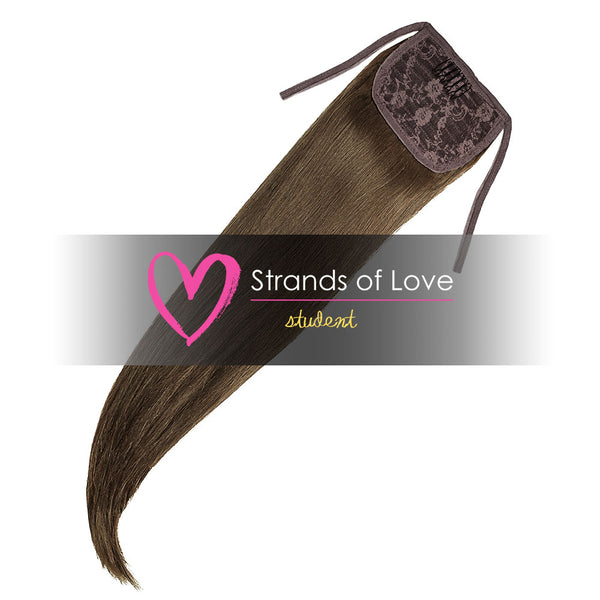 Strands of Love Student Ponytail Clip-In Camo Brown #7